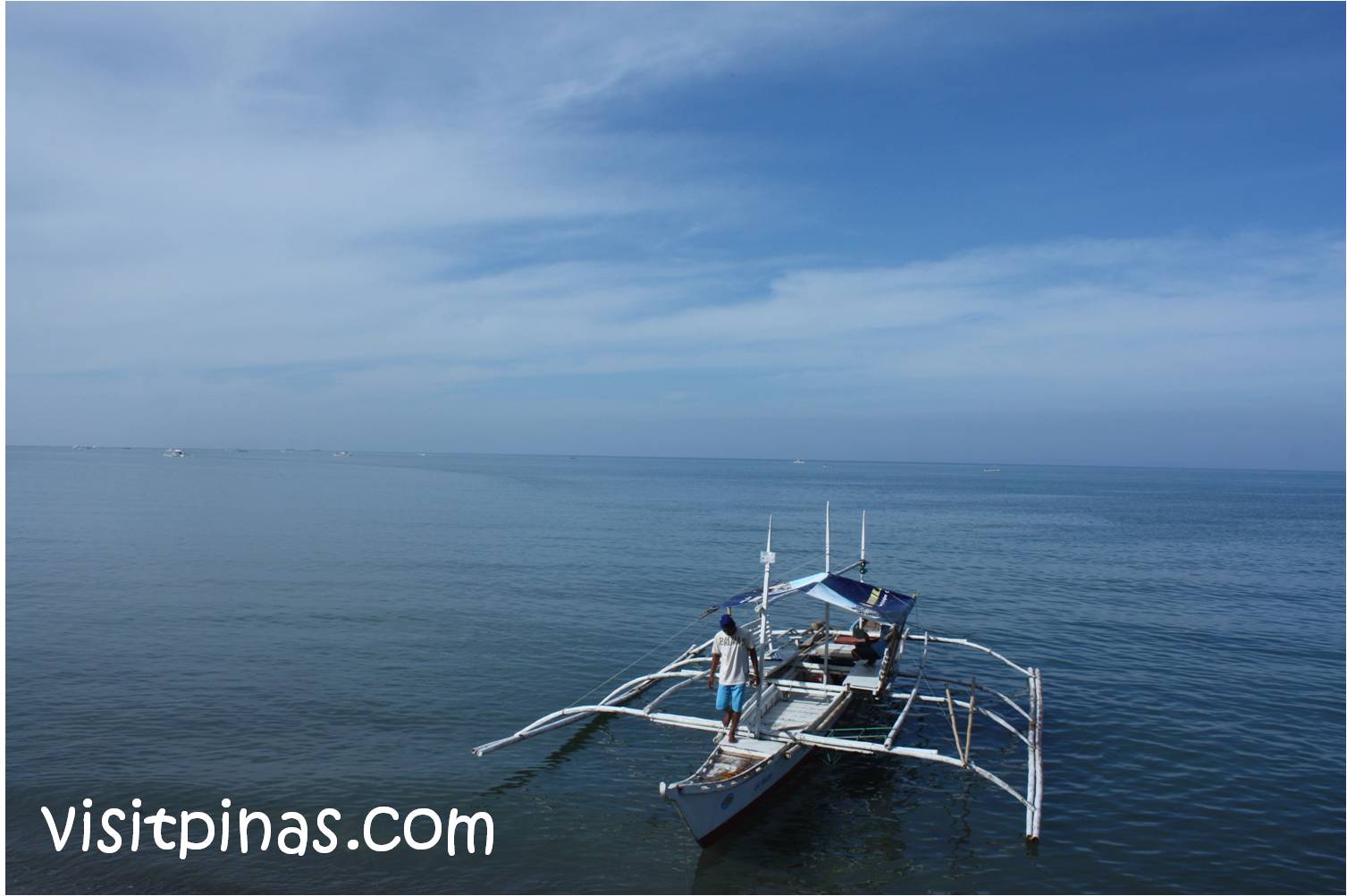 Boat getting ready for whale shark watching