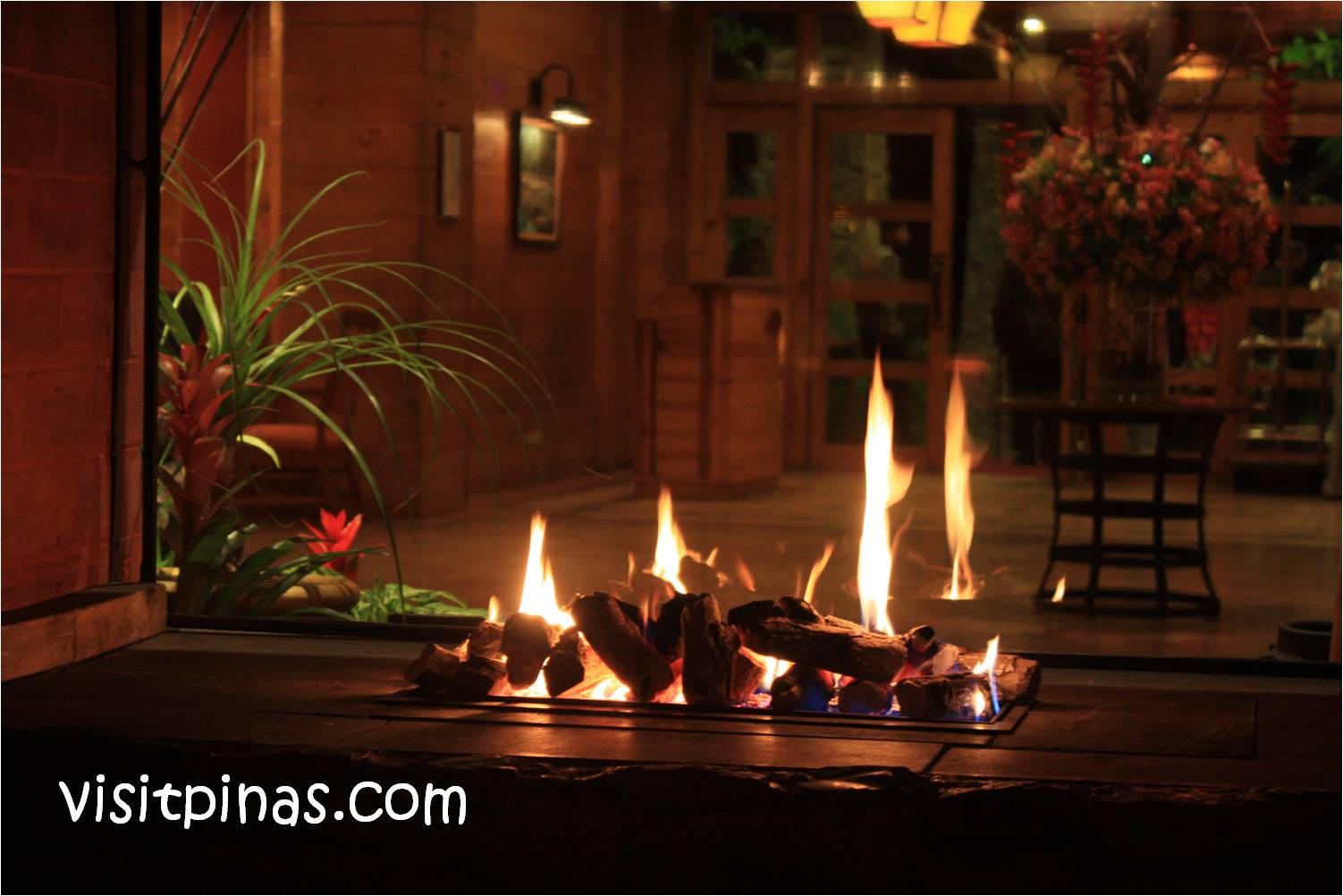Fireplace at The Manor (Camp John Hay, Baguio City)