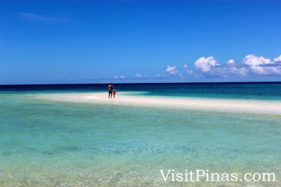 Vanishing sandbar at high tide, White Island, Camiguin
